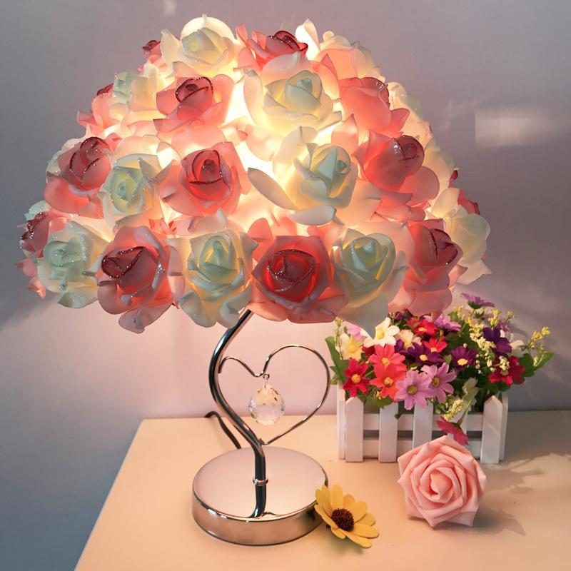 Rose Bouquet Lamp Sparkly Trees Table Lights-xinru shop