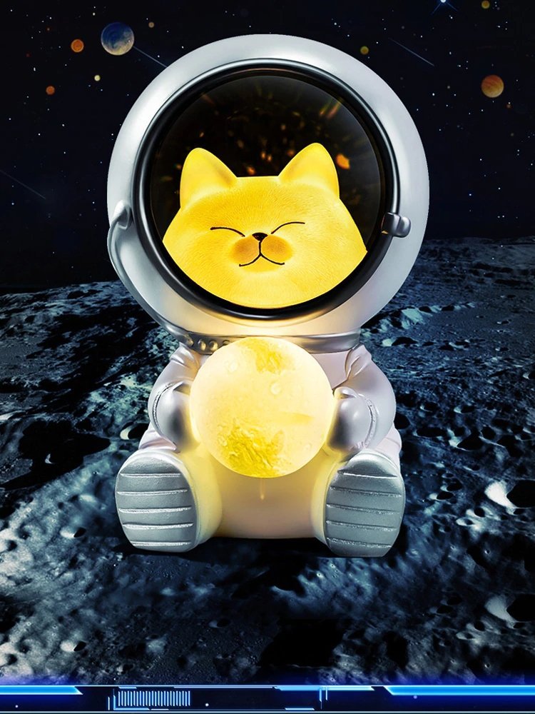 Pet Astronaut LED Moon Lamp Night Lights-xinru