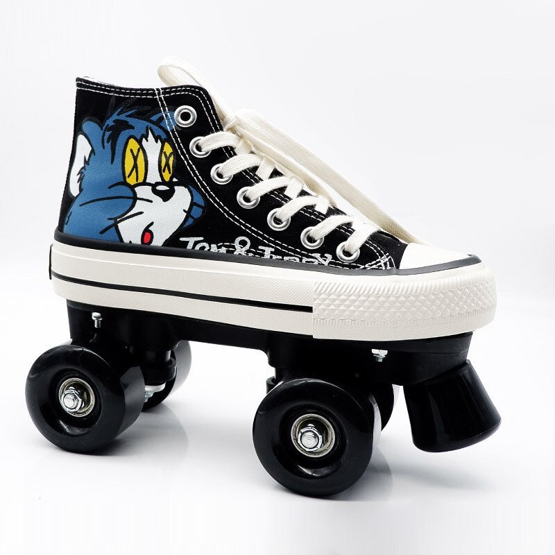 Vanskates-Tom&Jerry Canvas Roller Skates-xinru shop