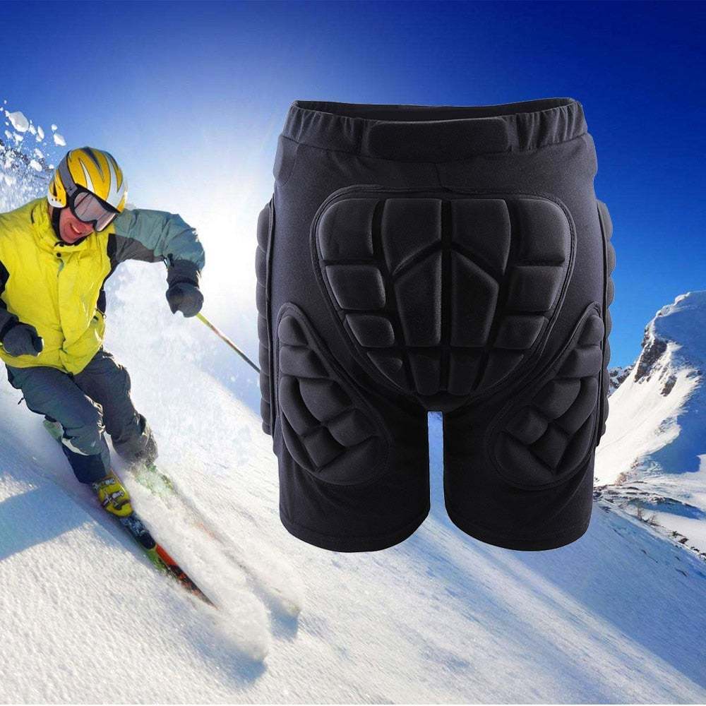Unisex Motorcycle Snowboard Protection Ski Protective Hip Butt Padded Shorts-xinru