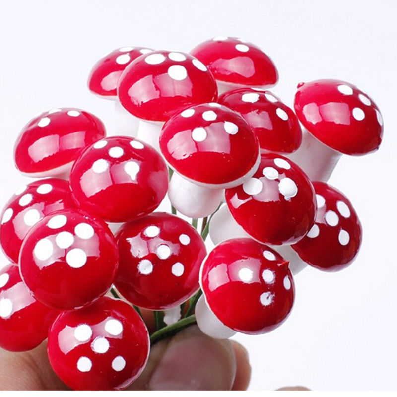 Cute Mini Mushroom Miniature Plant Pots Ornament Garden Fairy Graden Ornament-xinru