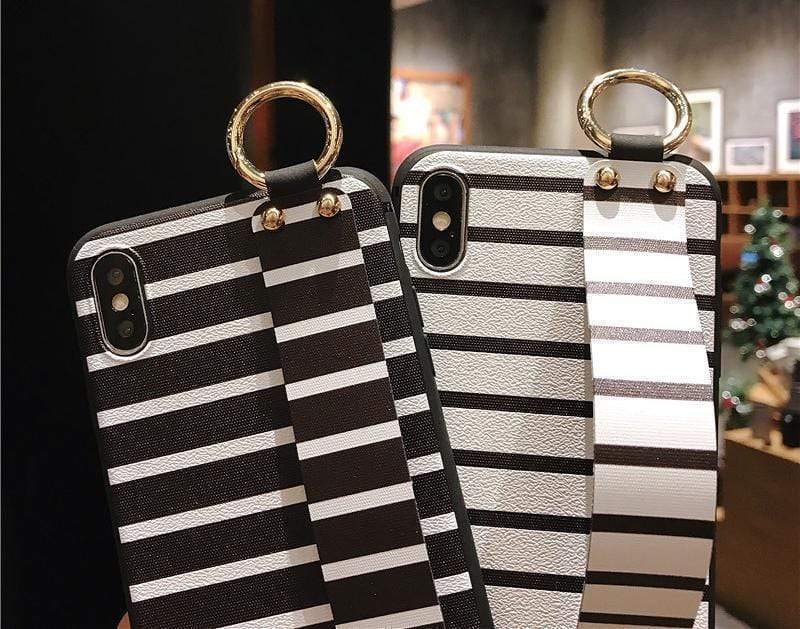 Wrist Strap Stripes Case-xinru