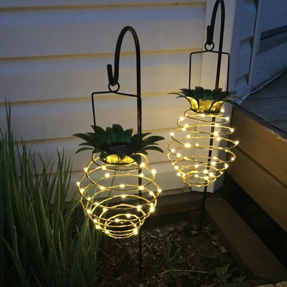 Solar Powered Pineapple Hanging Lantern-xinru shop