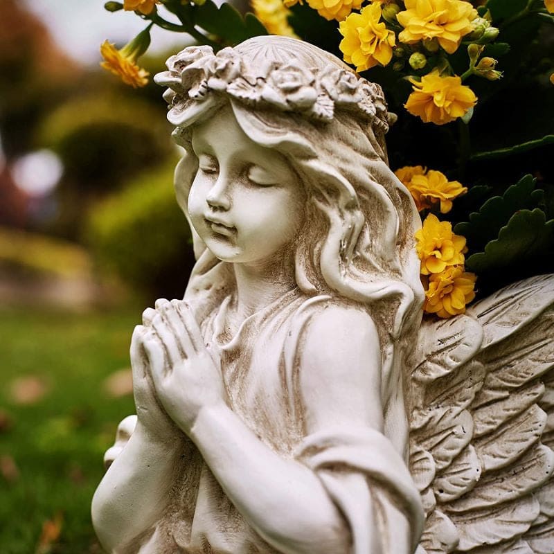 Classical Antique Resin Garden Angel Planters-xinru
