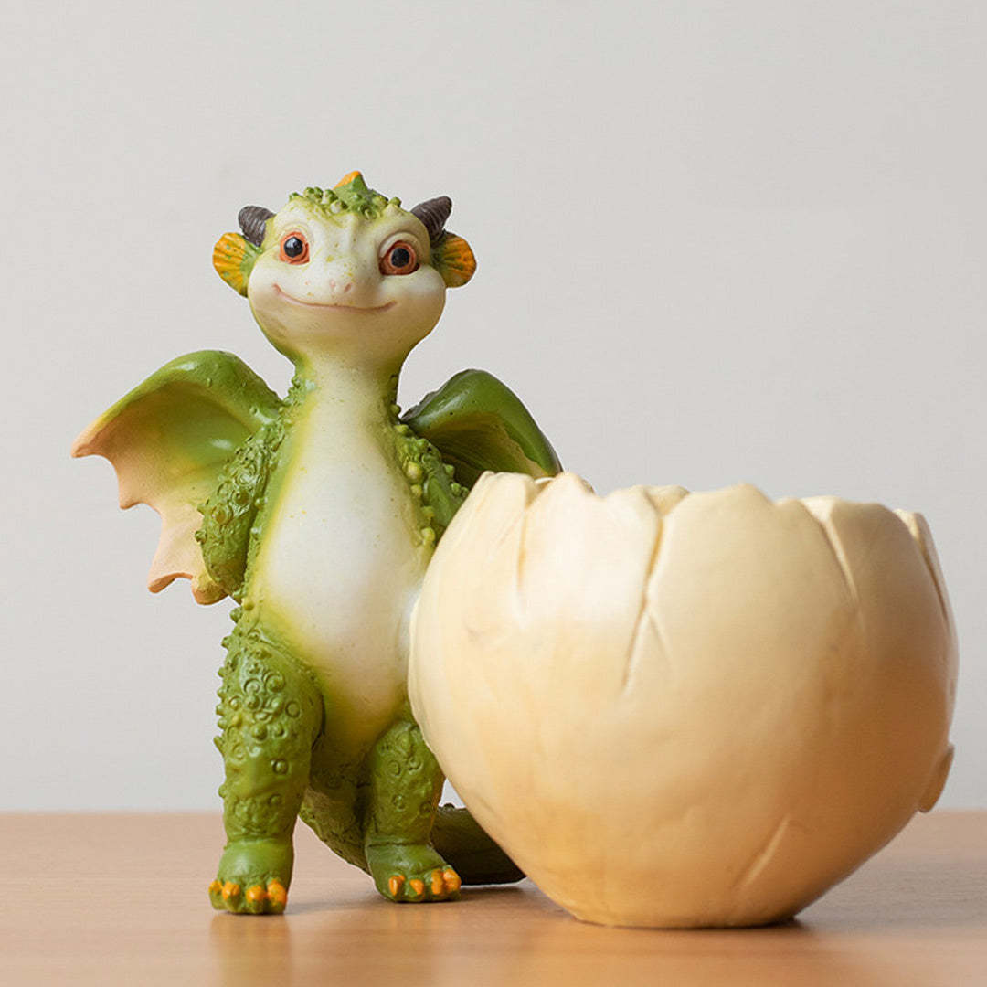 Creative Cute Cartoon Little Dinosaur Flower Pot Resin Simulation Animal Decoration-xinru