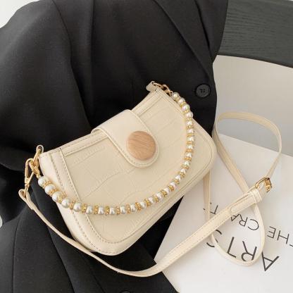 パールチェーンショルダーバッグ-xinru shop