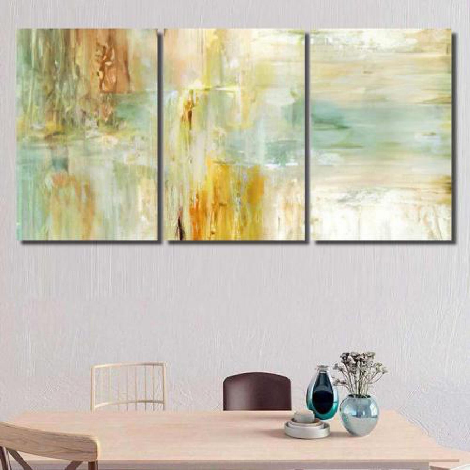 Beige Green Abstract Art Painting-xinru shop