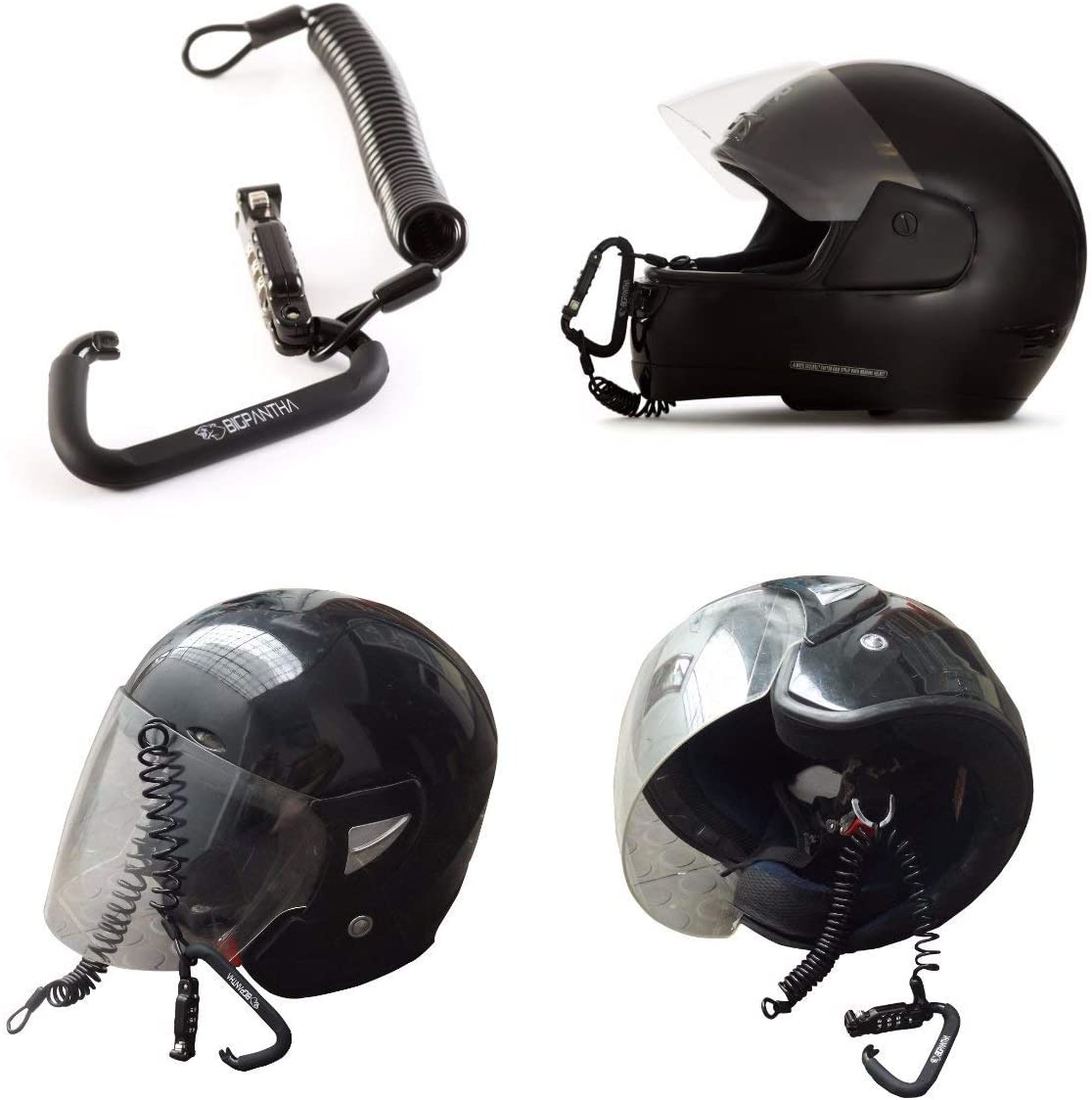 Motorcycle Helmet Lock & Cable-xinru shop