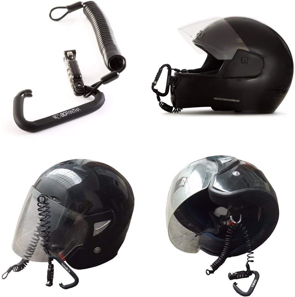 Motorcycle Helmet Lock & Cable-xinru shop
