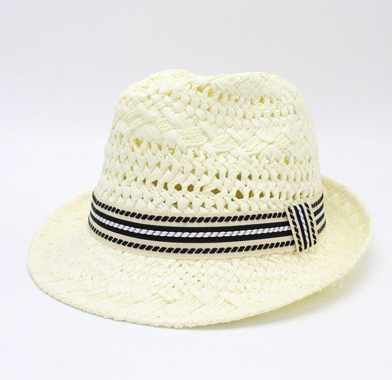 Men's Straw Fedora Vintage Panama Hat-xinru