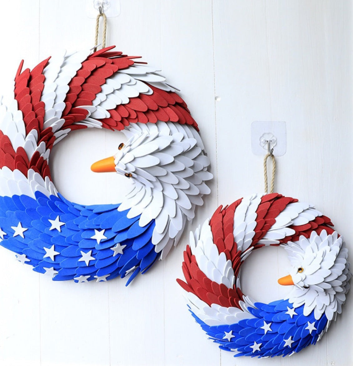 Independence Day Eagle Patriotic Wreath-xinru