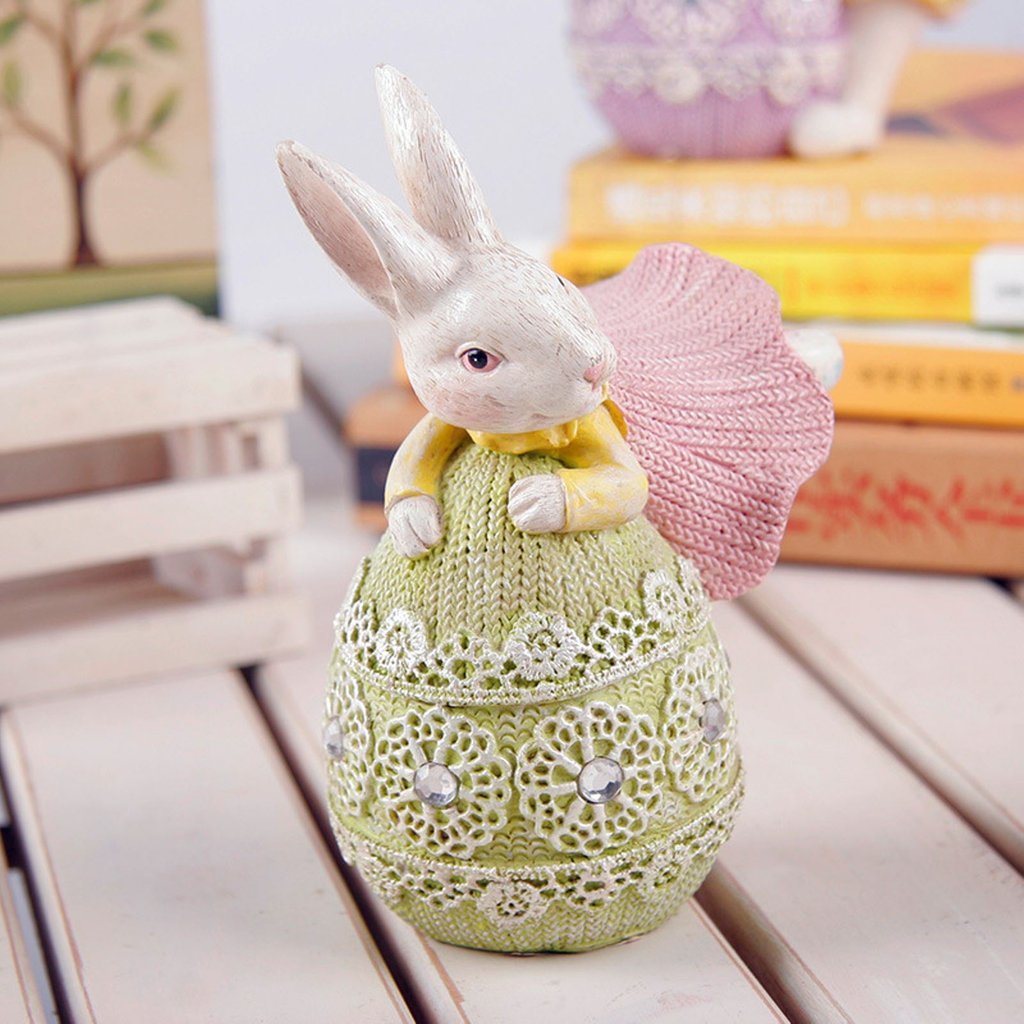 Easter Egg Bunny Desktop Decoration-xinru