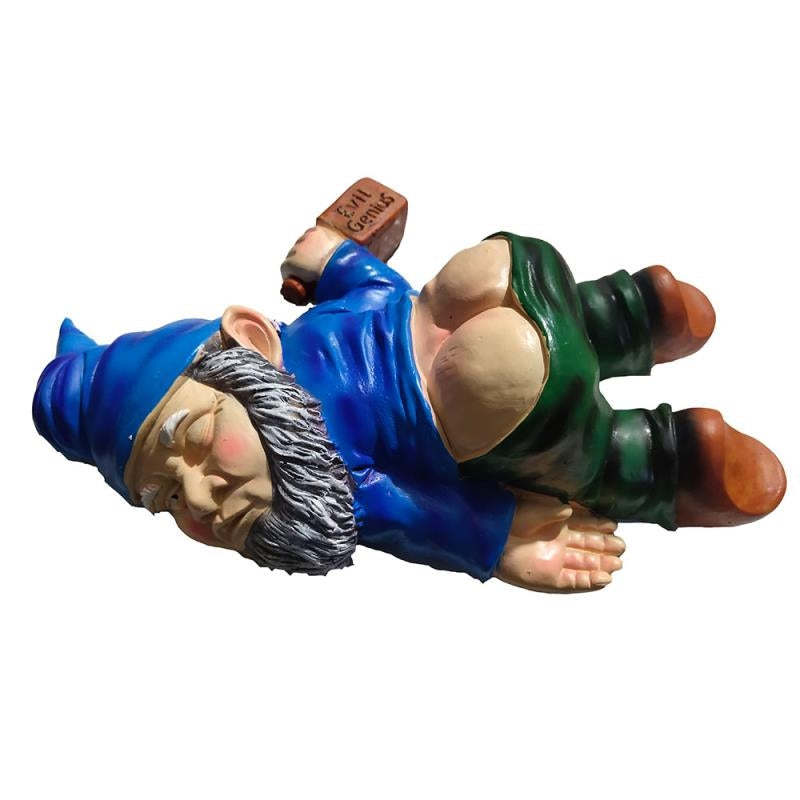 Creative Funny Drunk Dwarf Outdoor Garden Statue Decoration-xinru