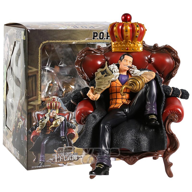One Piece Desert King Crocodile Sitting Sofa Version Collectible PVC Figure Model Toy-xinru