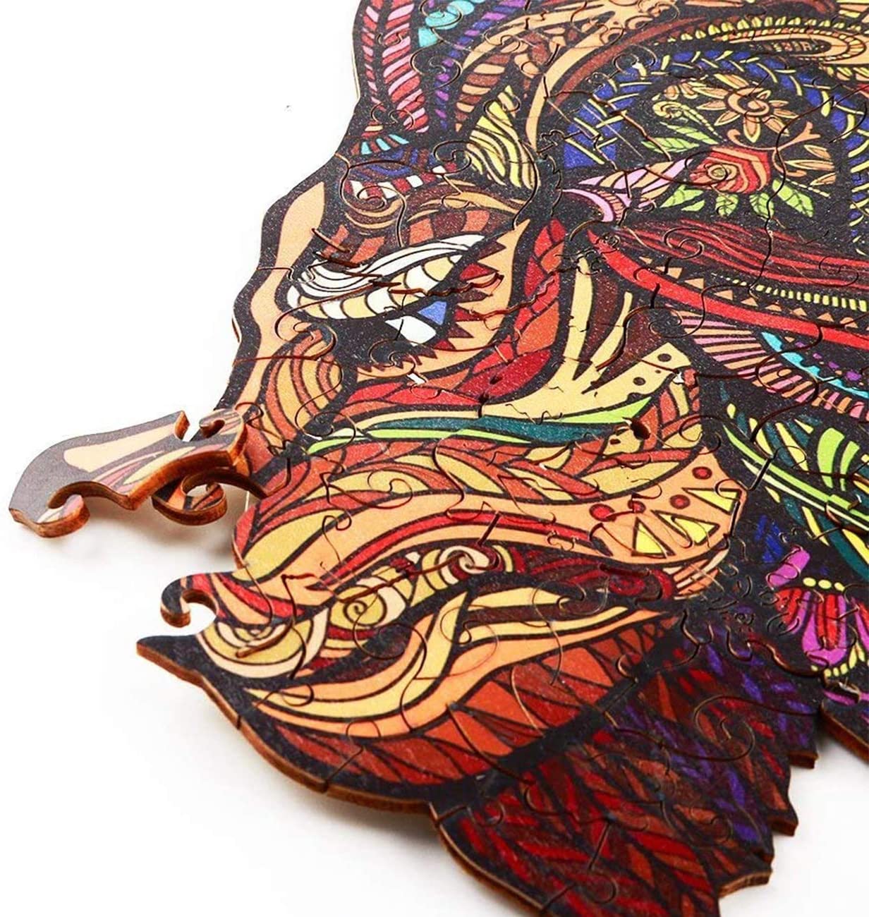 Unique Shape Wooden Jigsaw Puzzles - Lion King-xinru