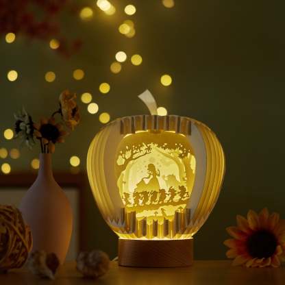 Paper Art Light And Shadow DIY Handmade Creative Paper Carving Lamp-xinru