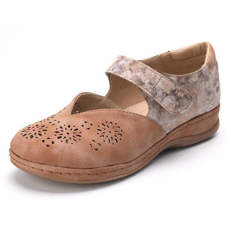 Leather Orthopedic Women Slip On Shoes Vintage Sandals-xinru shop