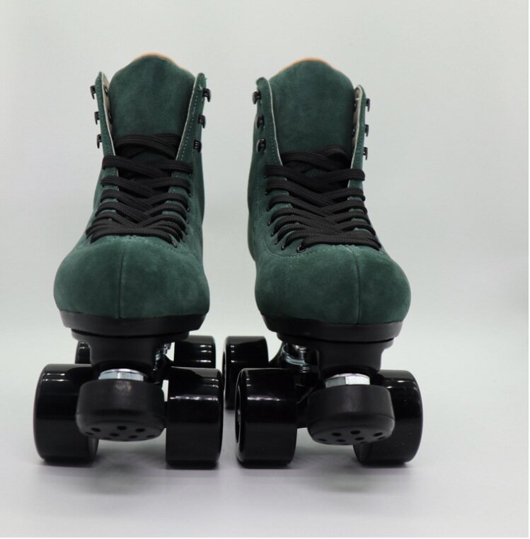 Suede Leather Roller Skates For Men And Women Outdoor-xinru shop
