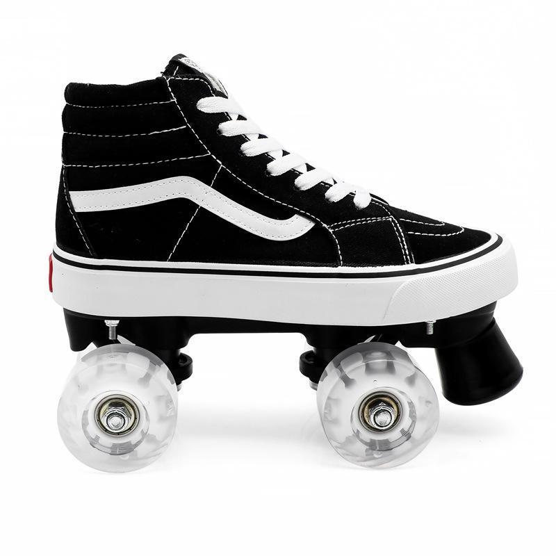 Canvas Roller Skates-Classic Black-xinru shop