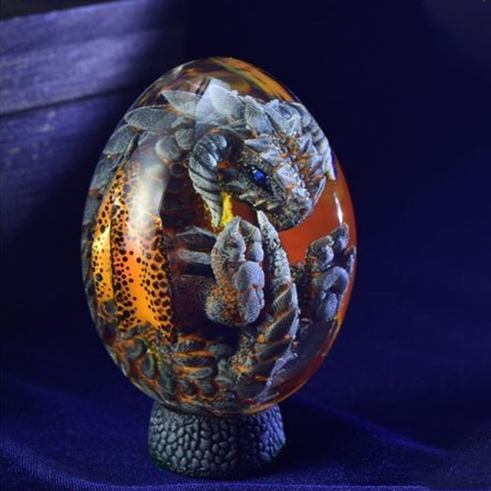 Baby Dragon Lava Dragon Egg Resin Statue Dinosaur Egg-xinru