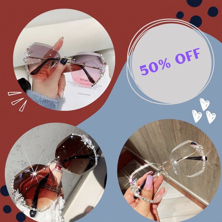 Woman Diamond Sunglasses For Beach Summer-xinru
