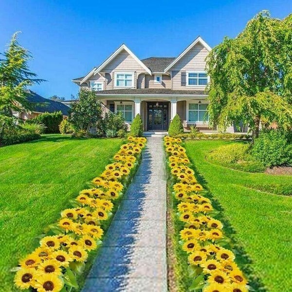 Solar Sunflower Outdoor Garden Lights-xinru