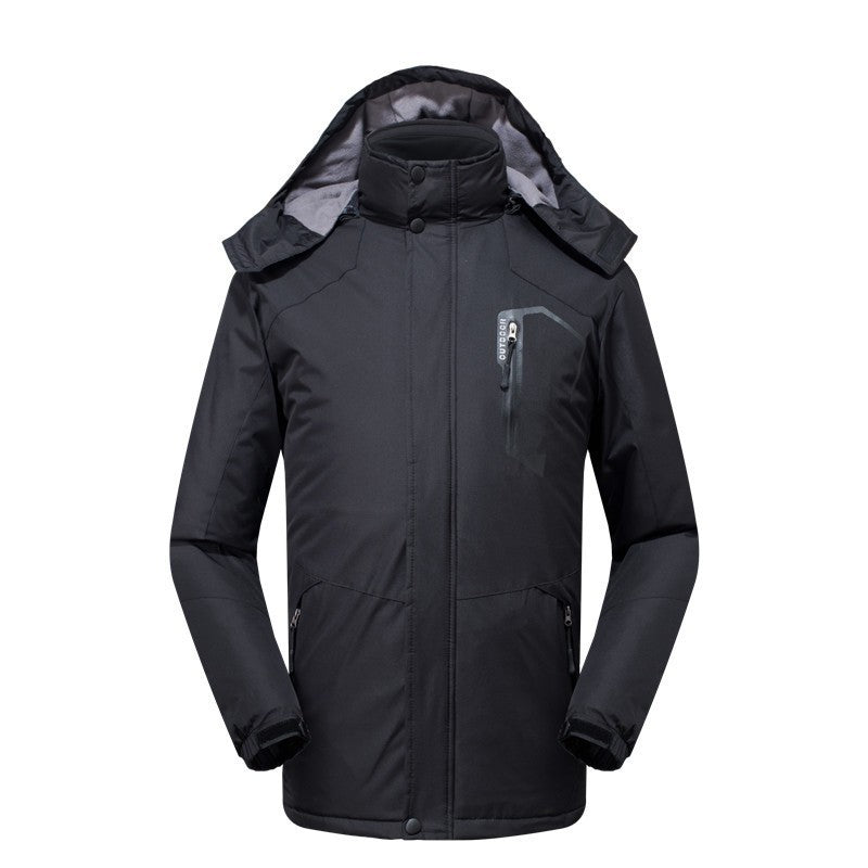 Heated Coat with Detachable Hood Windproof-xinru shop