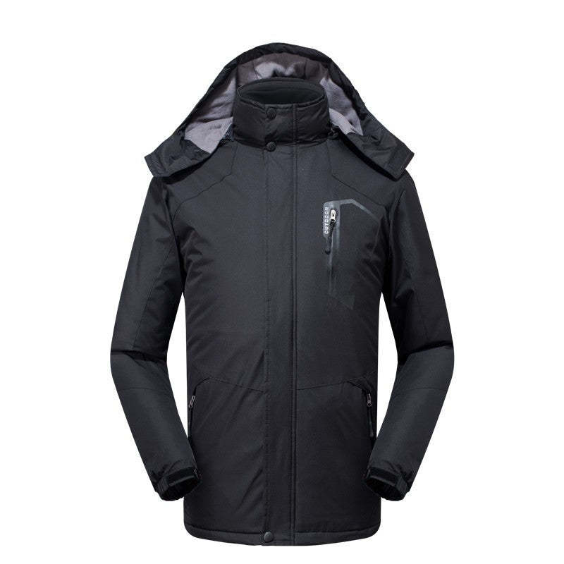 Heated Coat with Detachable Hood Windproof-xinru shop