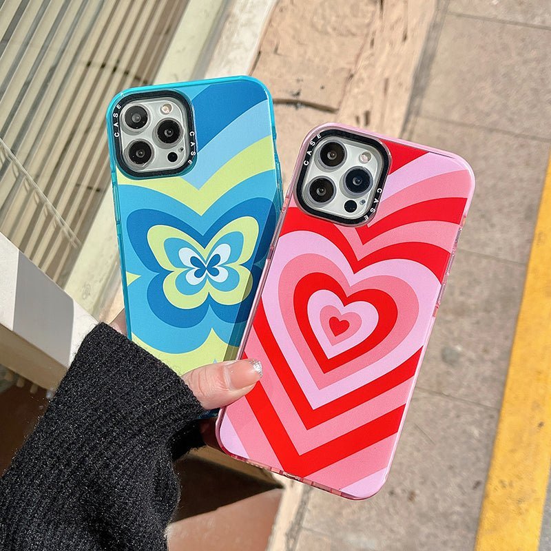 Butterfly & Heart Print Case-xinru