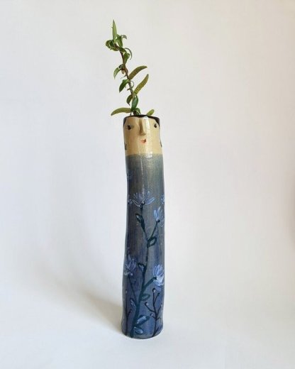Spring Home Resin Hand Painted Floral Vase-xinru