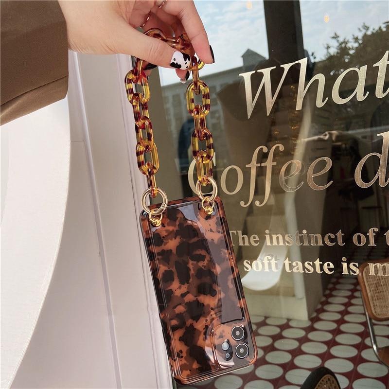Luxury Leopard Chain Case-xinru