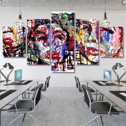 Face Expressions Painting Mysterious Surreal-xinru shop