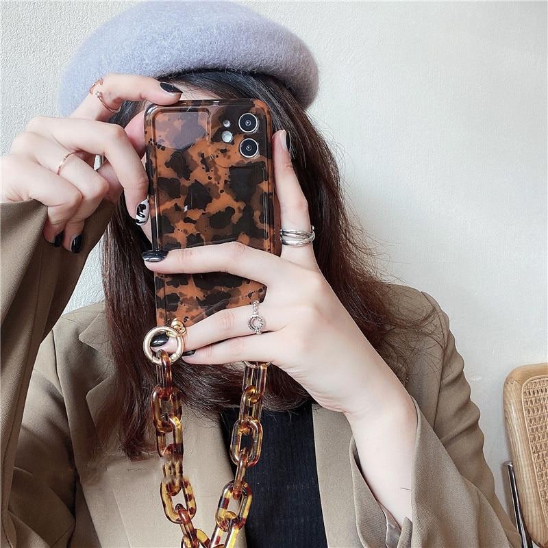 Luxury Leopard Chain Case-xinru