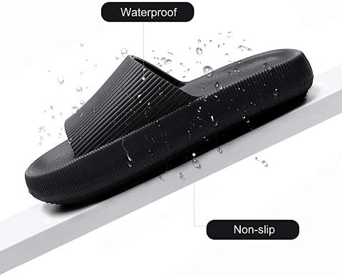 Cloud Slides™ Unisex House Slippers With Arch Support are comfortable pliable shoes. Your feet do not slide around when sweaty or wet. Casual style perfects for all season and occasions, home slippers, house shoes, bathroom, living room, swimming pool, beach, SPA, public showers, steam rooms, camps, hotel locker rooms etc.