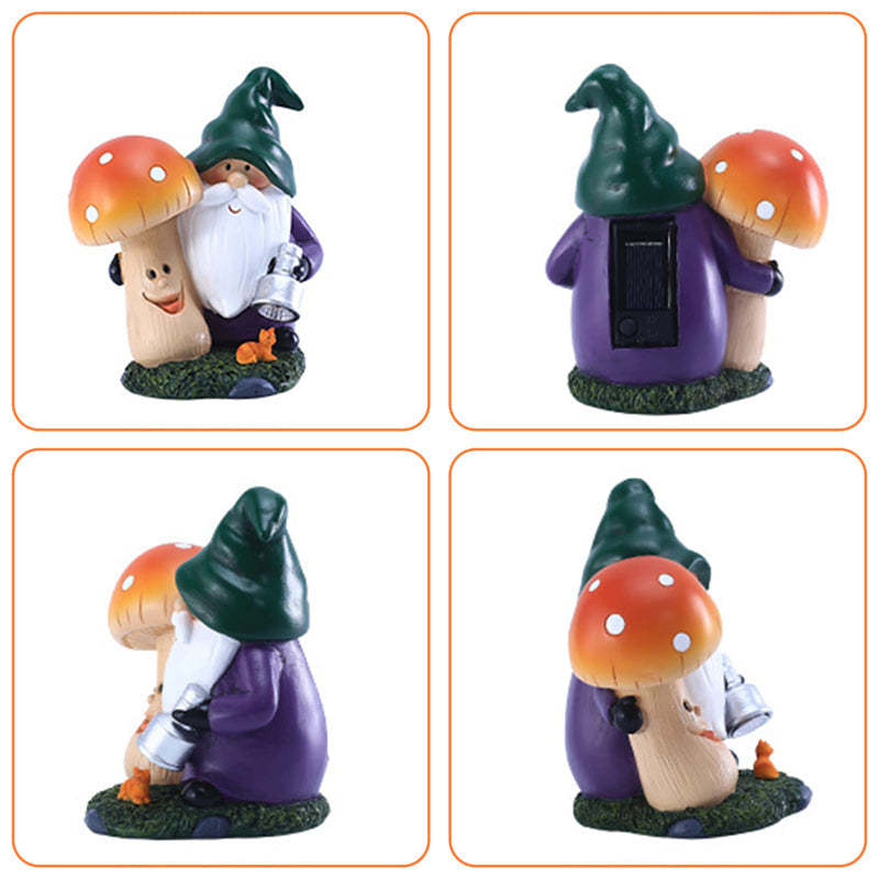 Solar Lamp Mushroom Garden Gnome-xinru