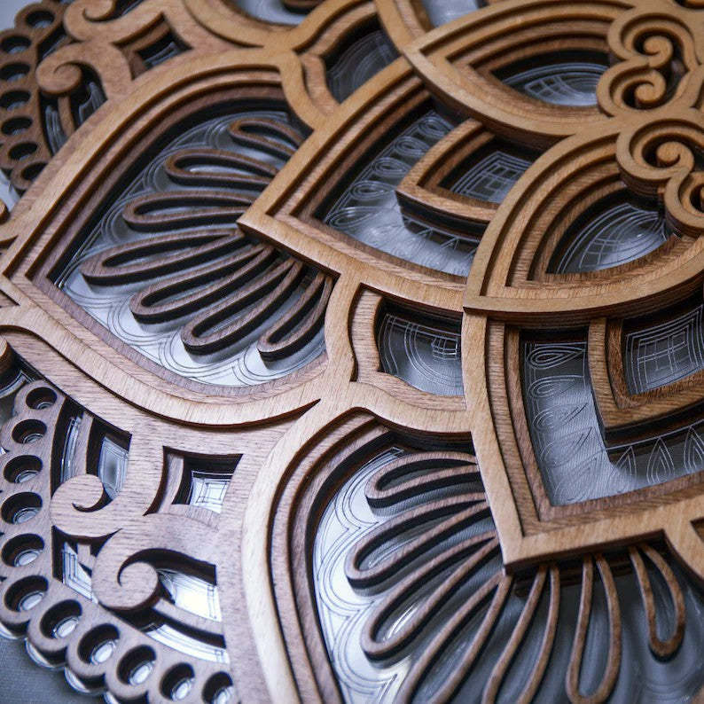 Mandala Yoga Room Night Light LED-xinru