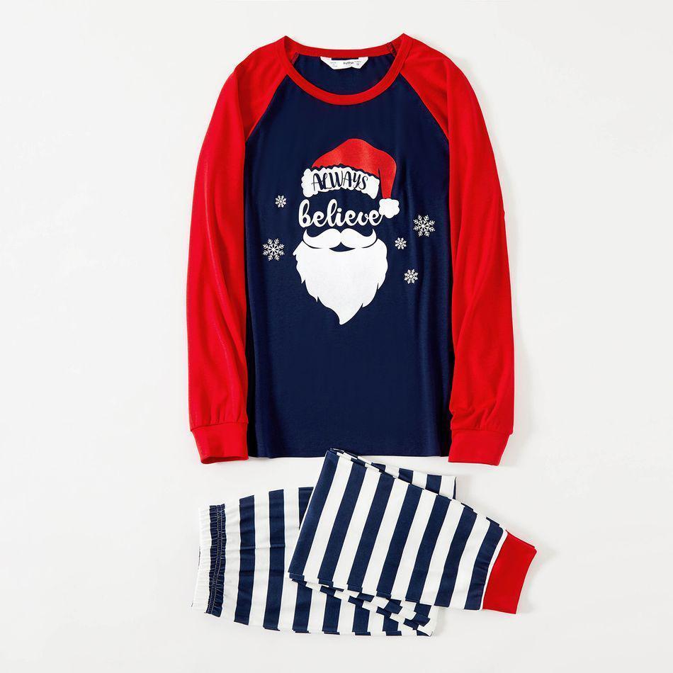 Plus Size Christmas Santa and Letter Print Family Matching Long-sleeve Pajamas Sets-xinru shop