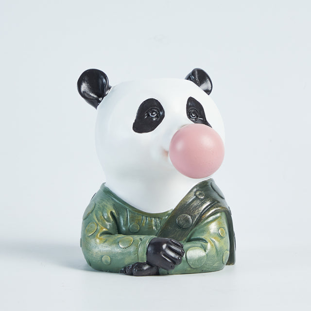 Creative Interesting Cartoon Animal Head Flowers Plant Pot-xinru