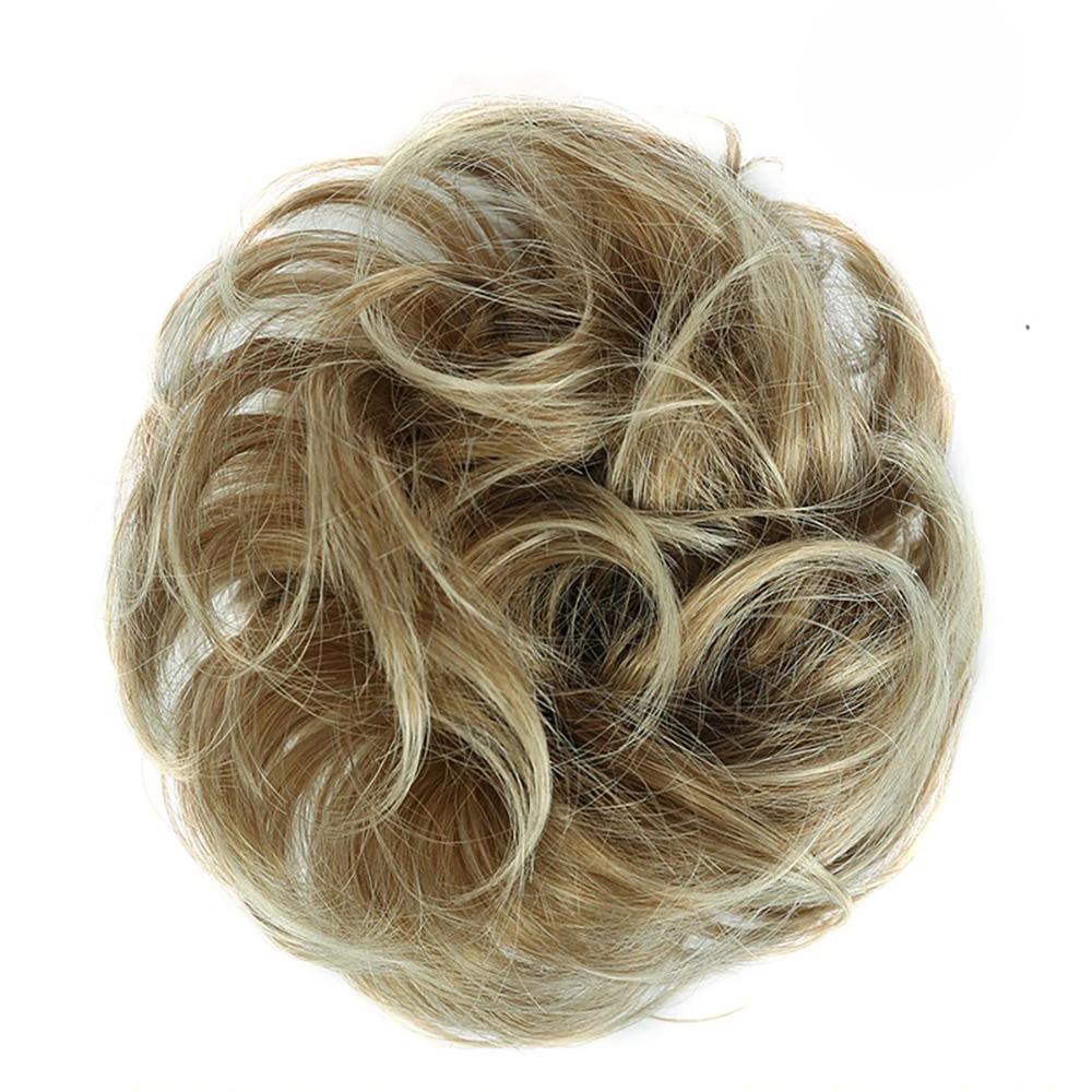 Natural Look Synthetic Messy Hair Bun Scrunchie Extension-xinru