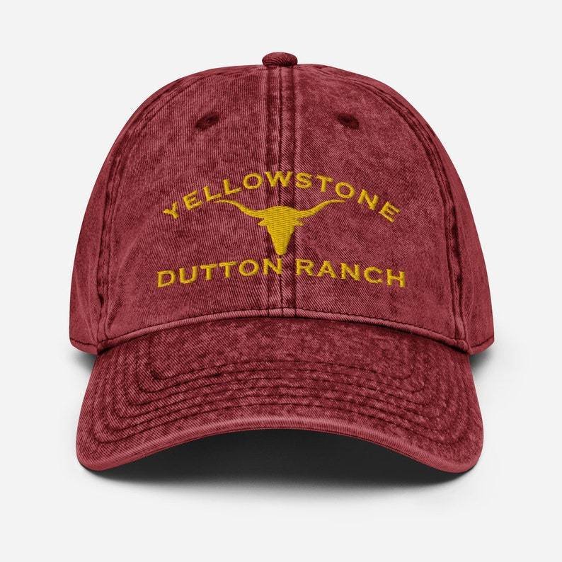 Yellowstone Dutton Ranch Distressed Hat Cap Yellowstone TV Show-xinru shop