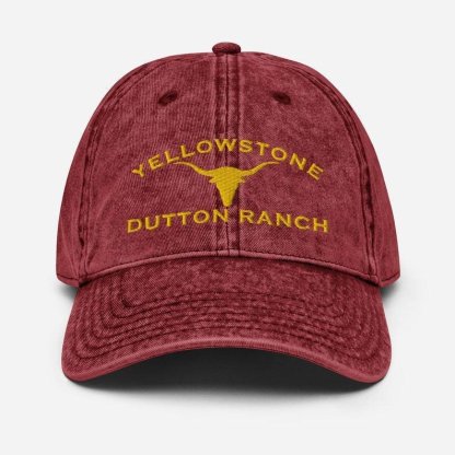 Yellowstone Dutton Ranch Distressed Hat Cap Yellowstone TV Show-xinru shop