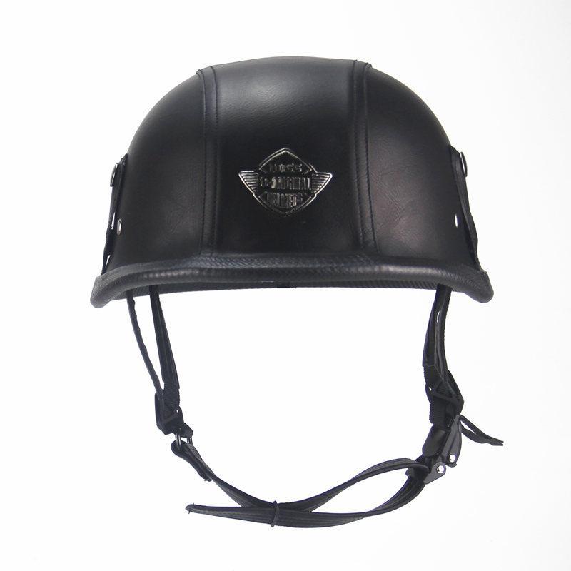 Open Half Helmet German WWII Style Motorcycle Harley Helmet-xinru