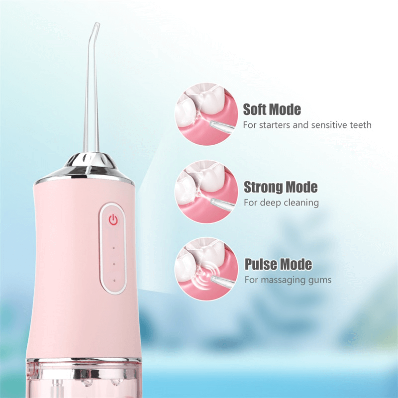 Portable Dental Water Irrigator Usb Rechargeable 4 Jet Tips-xinru