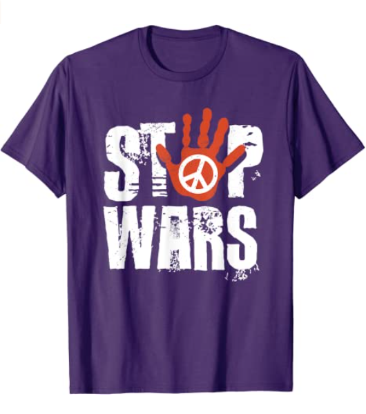 Stop Wars Peace Sign T-Shirt-xinru shop