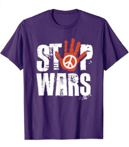 Stop Wars Peace Sign T-Shirt-xinru shop
