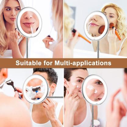 10X Magnifying LED Lighted Flexible Mirror-xinru