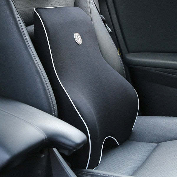 Memory Foam Lumbar Back Support Cushion Headrest Pillow For Driver-xinru shop
