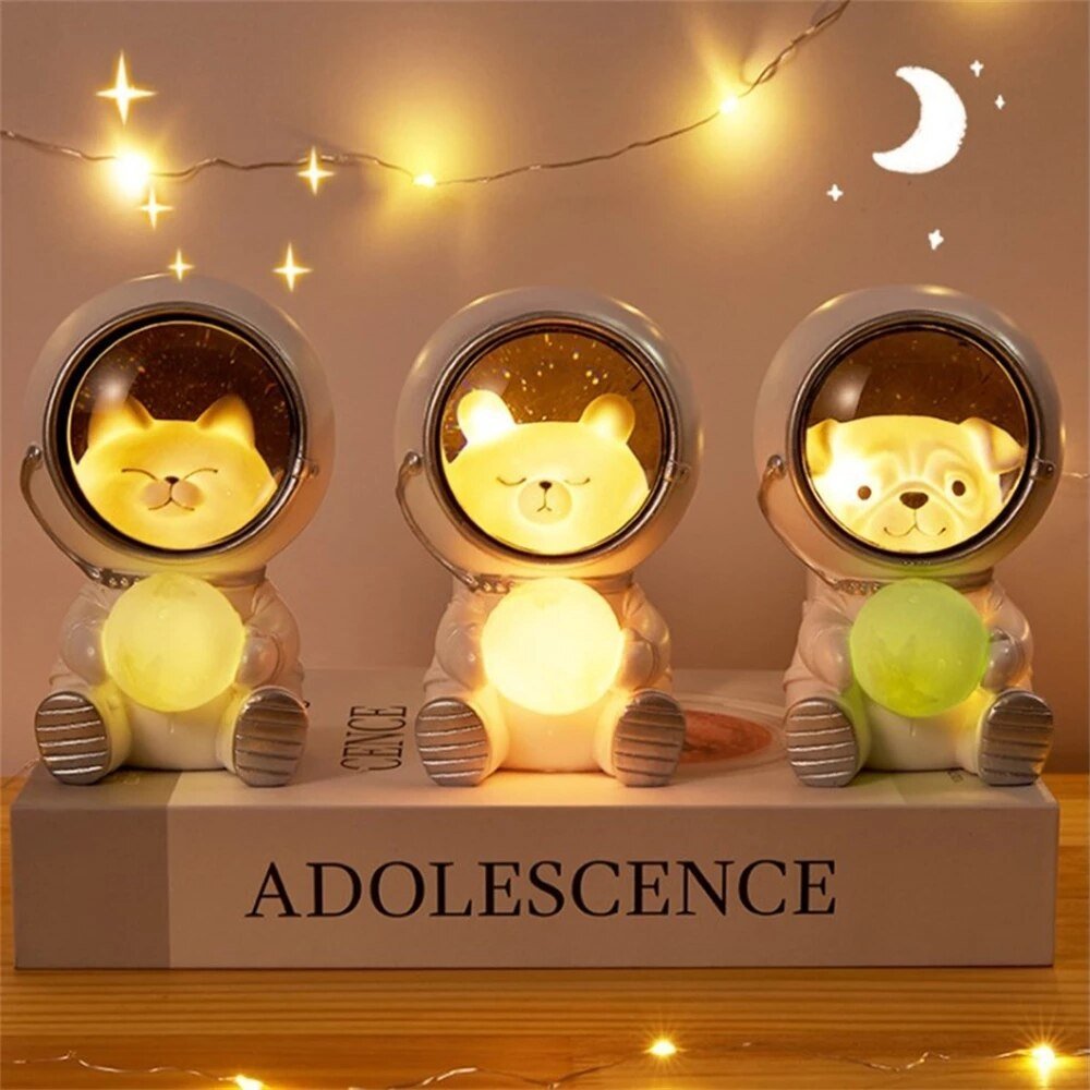 Pet Astronaut LED Moon Lamp Night Lights-xinru
