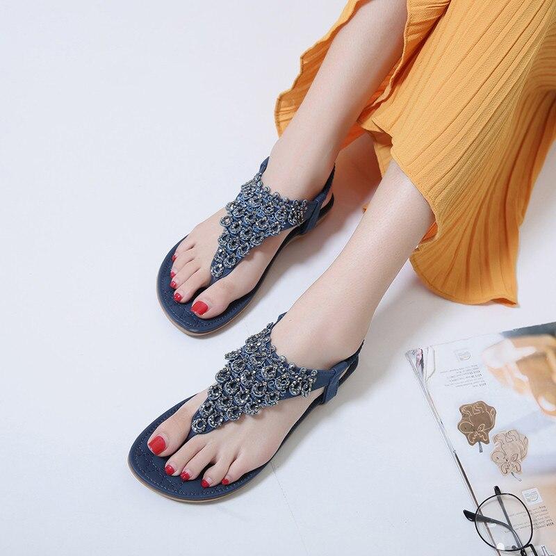 Women Summer Beach Peacock Flip Flop Female Sandals-xinru