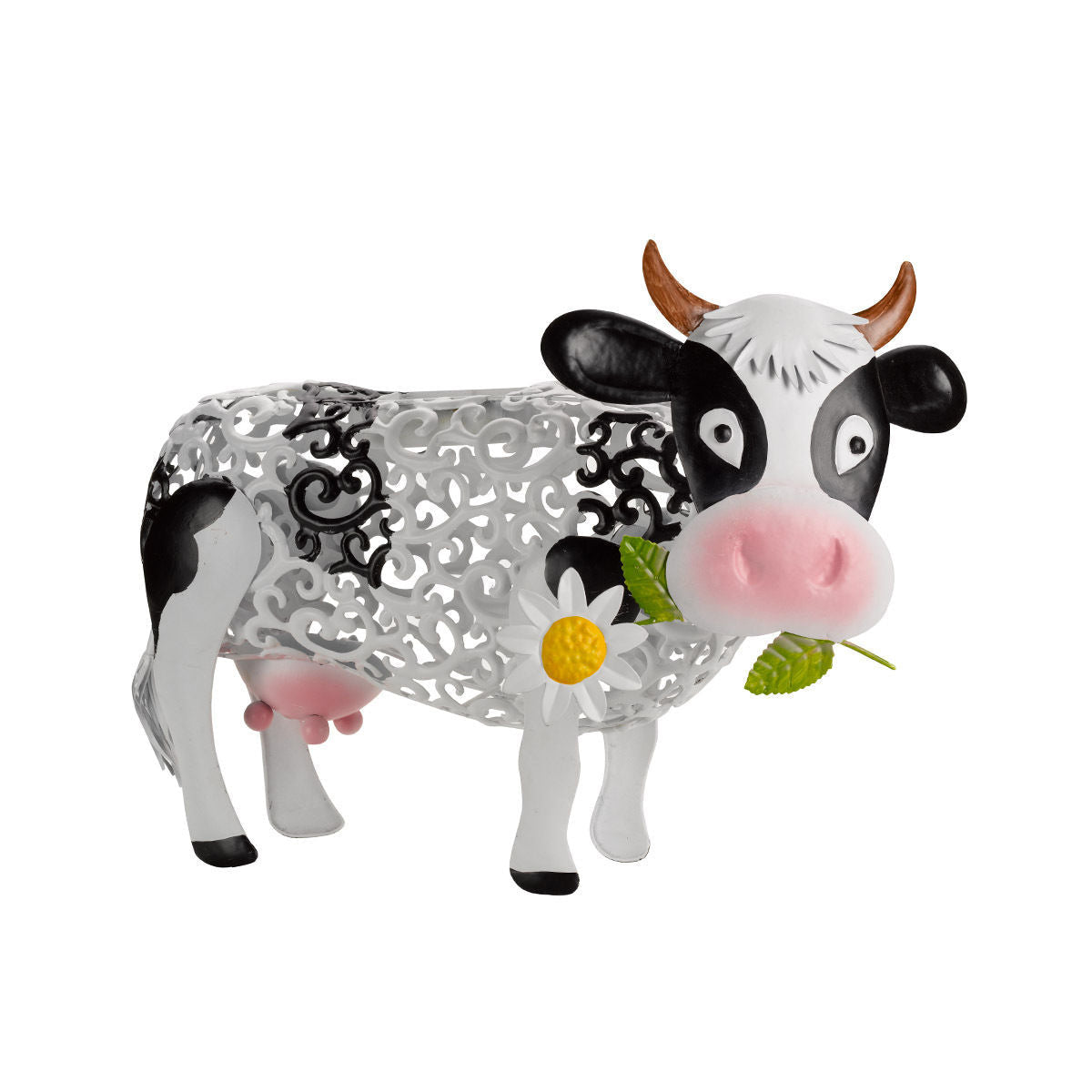 Animal Shaped Garden Decorative Iron Cock Cow LED Solar Light-xinru